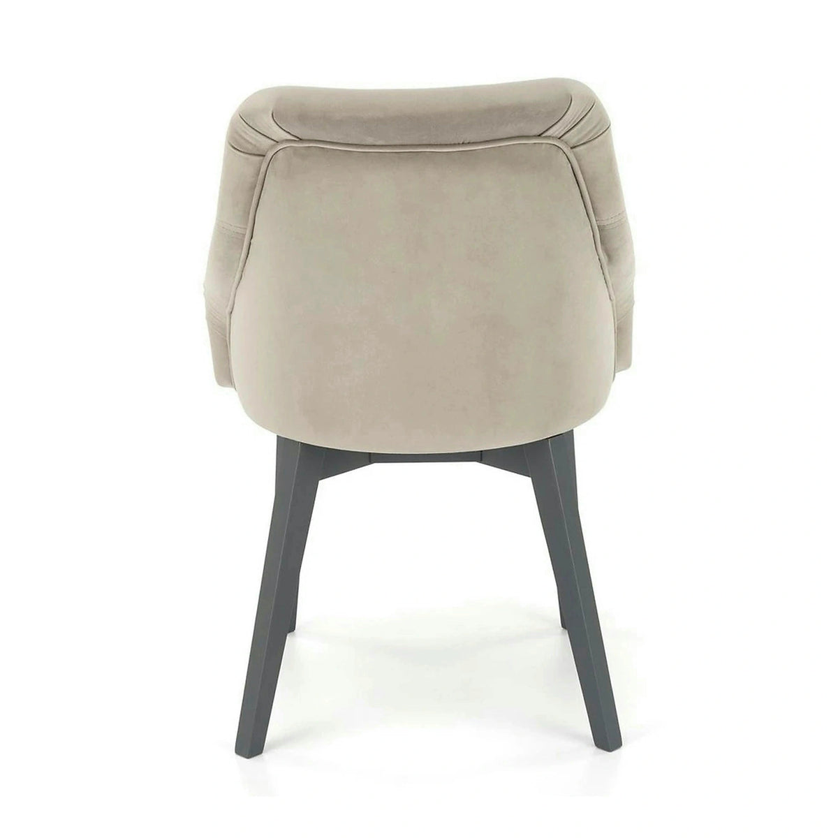 Scaun TOLEDO 2, gri/gri antracit, stofa catifelata/lemn, 57x56x86 cm