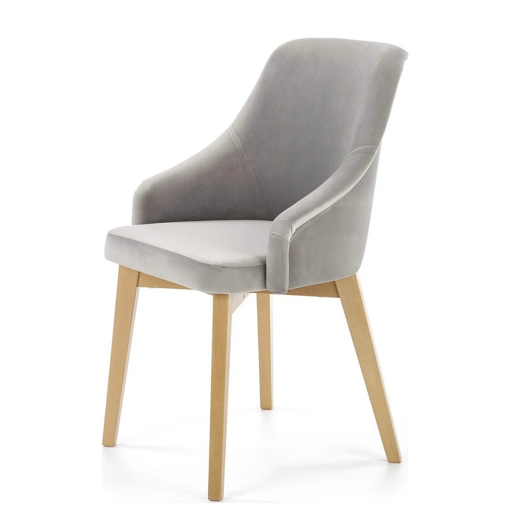 Scaun TOLEDO 2, gri/stejar, lemn de fag, 57x56x86 cm