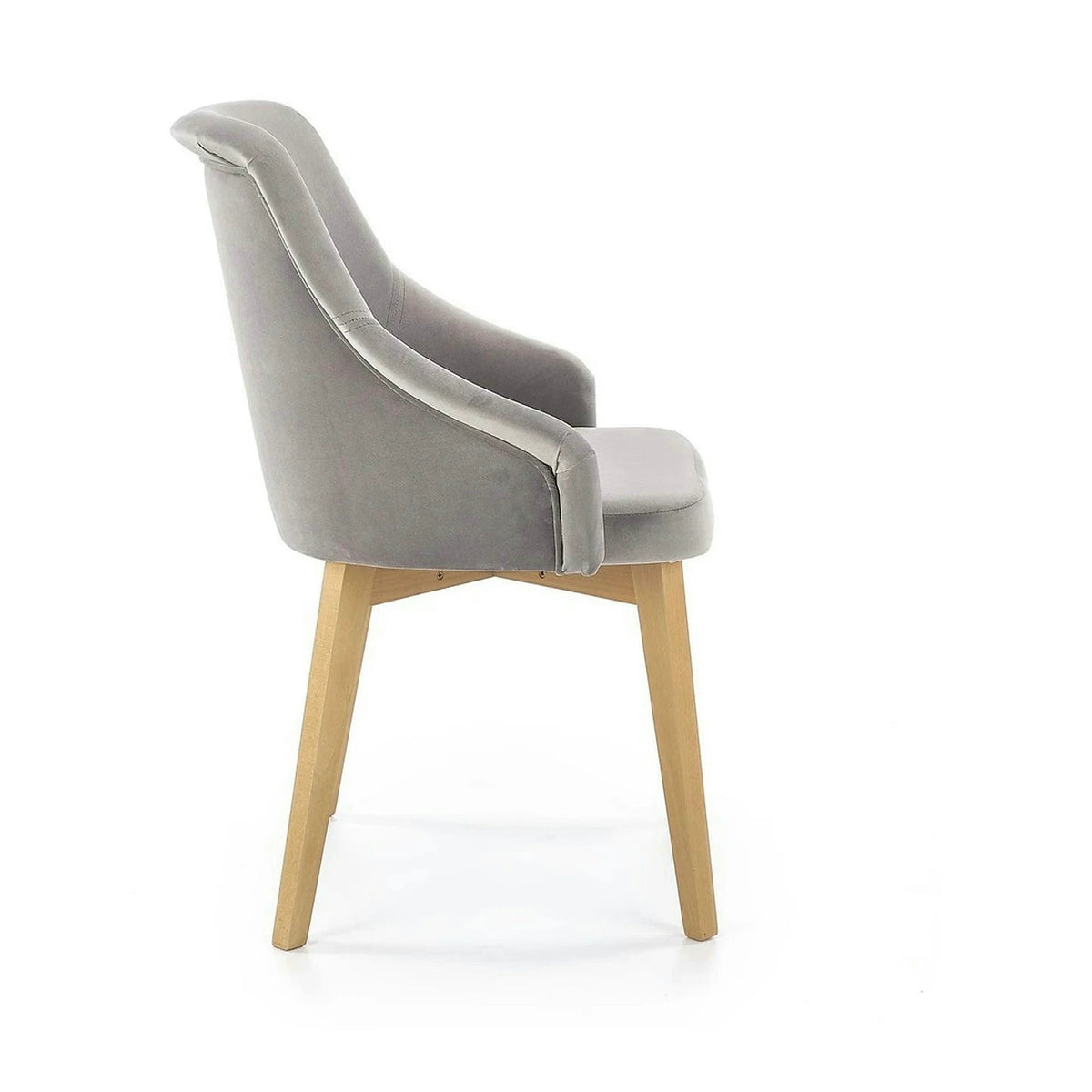 Scaun TOLEDO 2, gri/stejar, lemn de fag, 57x56x86 cm