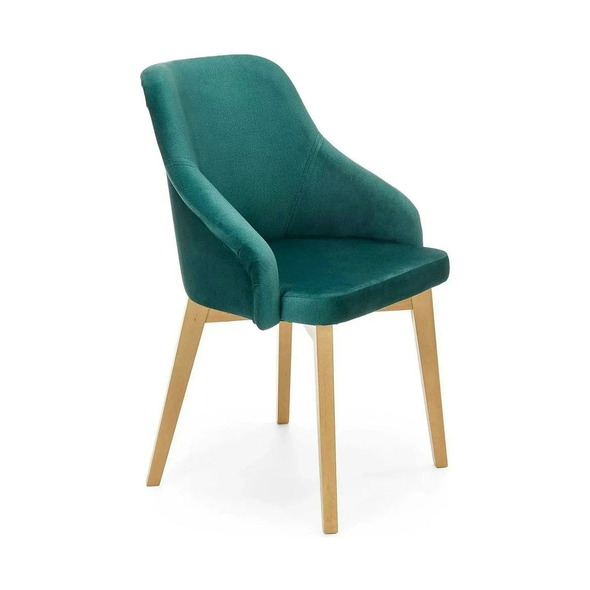 Scaun TOLEDO 2, verde/stejar, stofa catifelata/lemn de fag, 57x56x86 cm