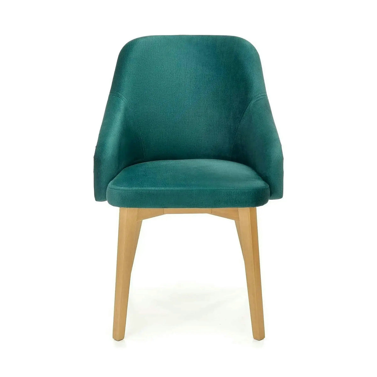 Scaun TOLEDO 2, verde/stejar, stofa catifelata/lemn de fag, 57x56x86 cm