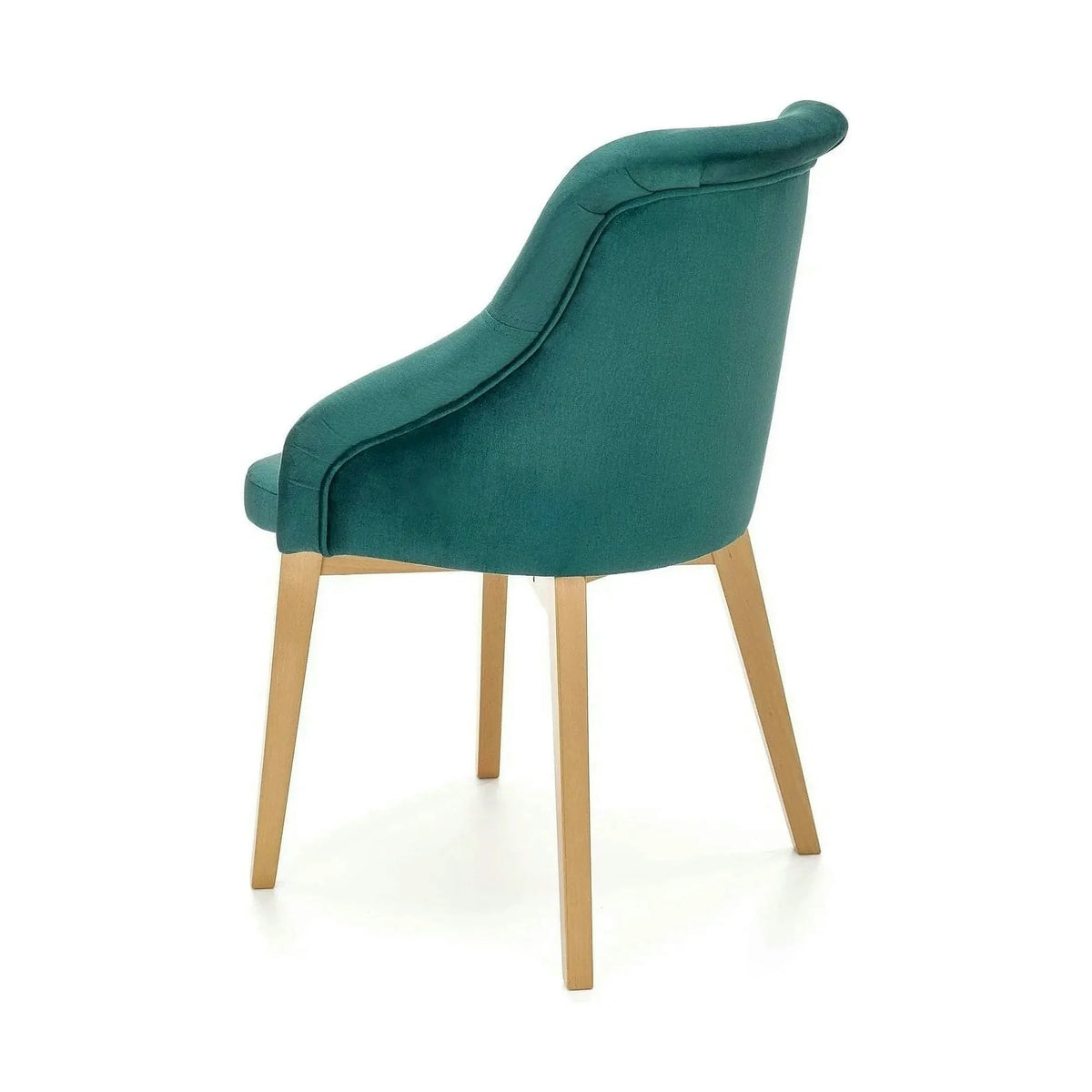 Scaun TOLEDO 2, verde/stejar, stofa catifelata/lemn de fag, 57x56x86 cm