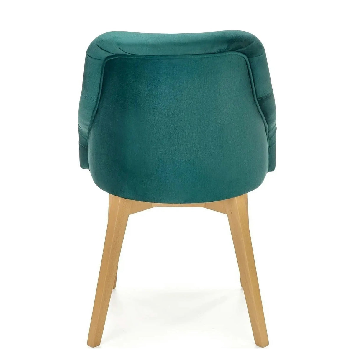 Scaun TOLEDO 2, verde/stejar, stofa catifelata/lemn de fag, 57x56x86 cm