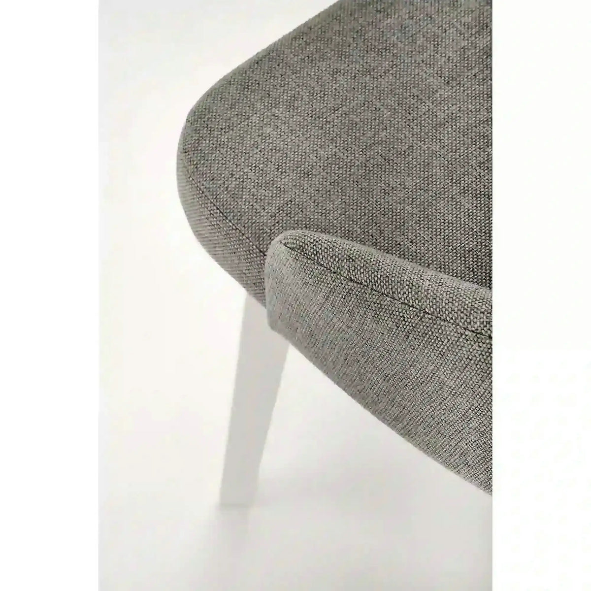 Scaun TOLEDO, gri/alb, stofa clasica/lemn de fag, 51x55x82 cm