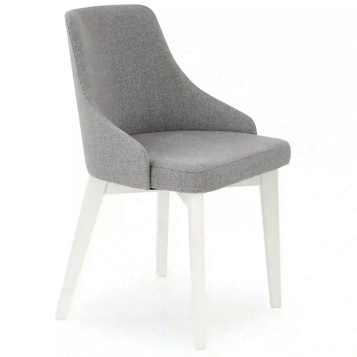 Scaun TOLEDO, gri/alb, stofa clasica/lemn de fag, 51x55x82 cm
