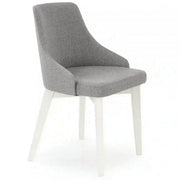 Scaun TOLEDO, gri/alb, stofa clasica/lemn de fag, 51x55x82 cm