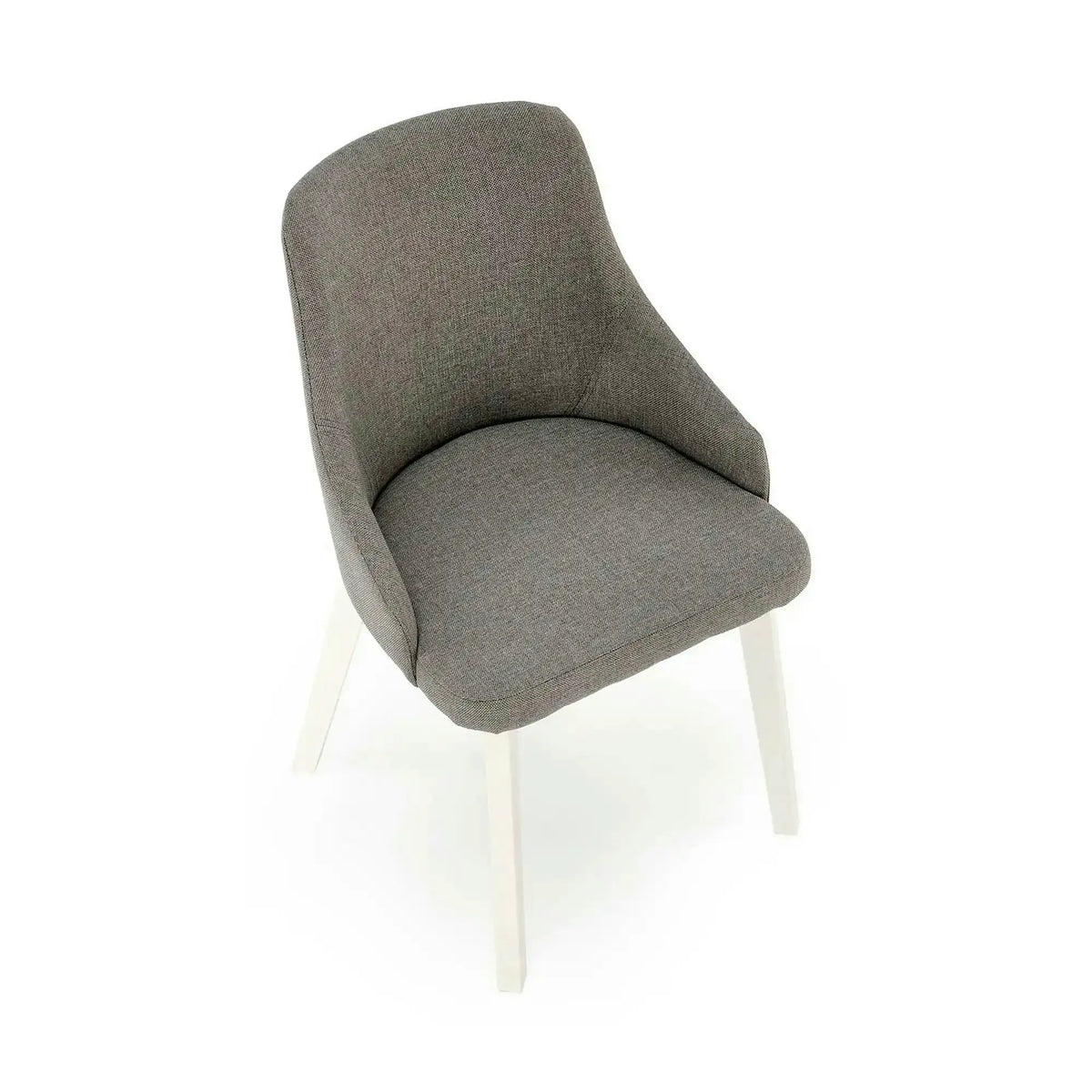 Scaun TOLEDO, gri/alb, stofa clasica/lemn de fag, 51x55x82 cm