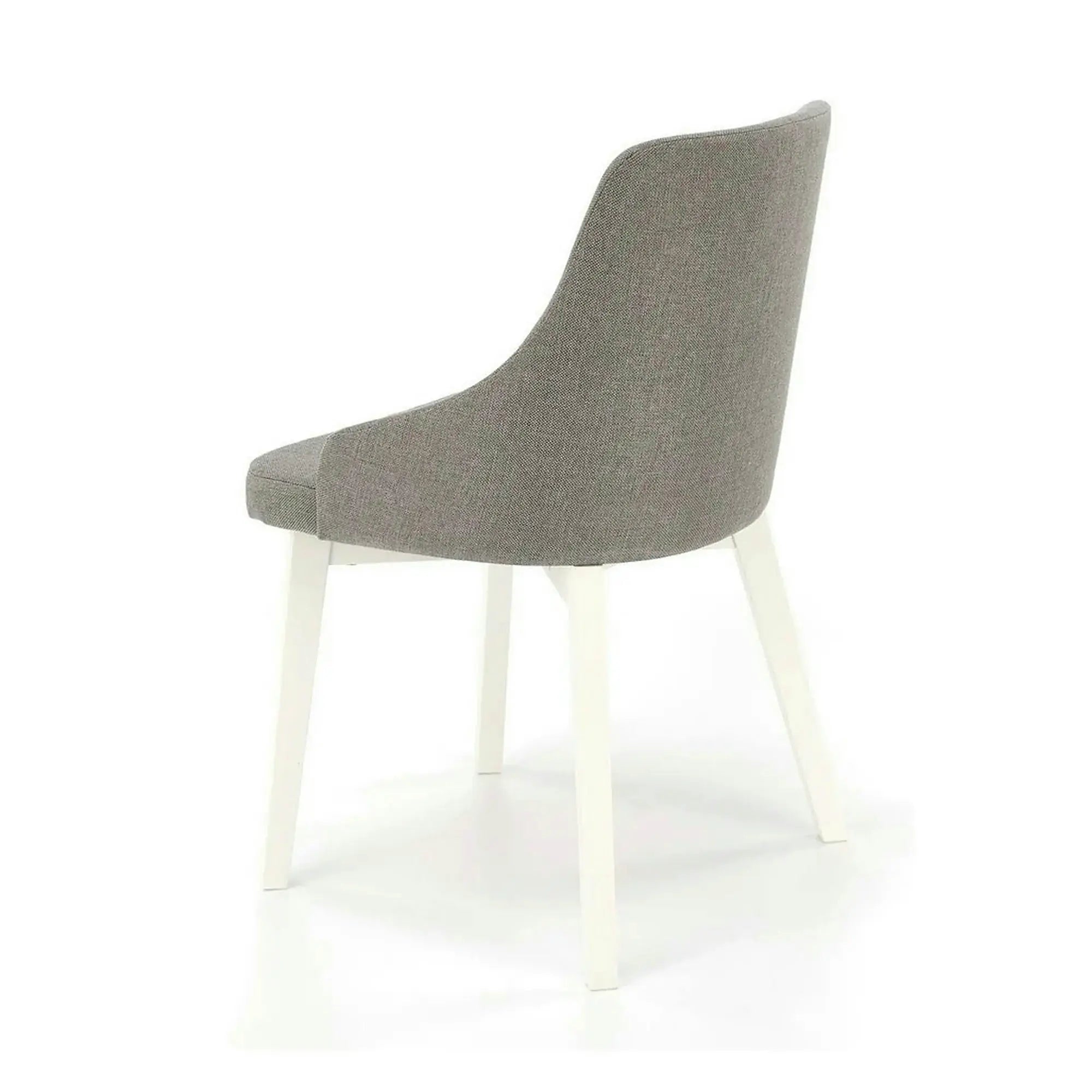 Scaun TOLEDO, gri/alb, stofa clasica/lemn de fag, 51x55x82 cm