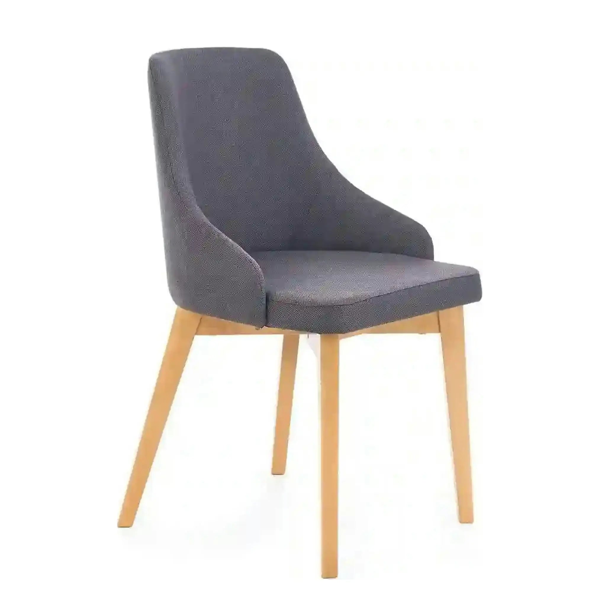 Scaun TOLEDO, gri inchis/stejar miere, stofa clasica, 55x51x82 cm