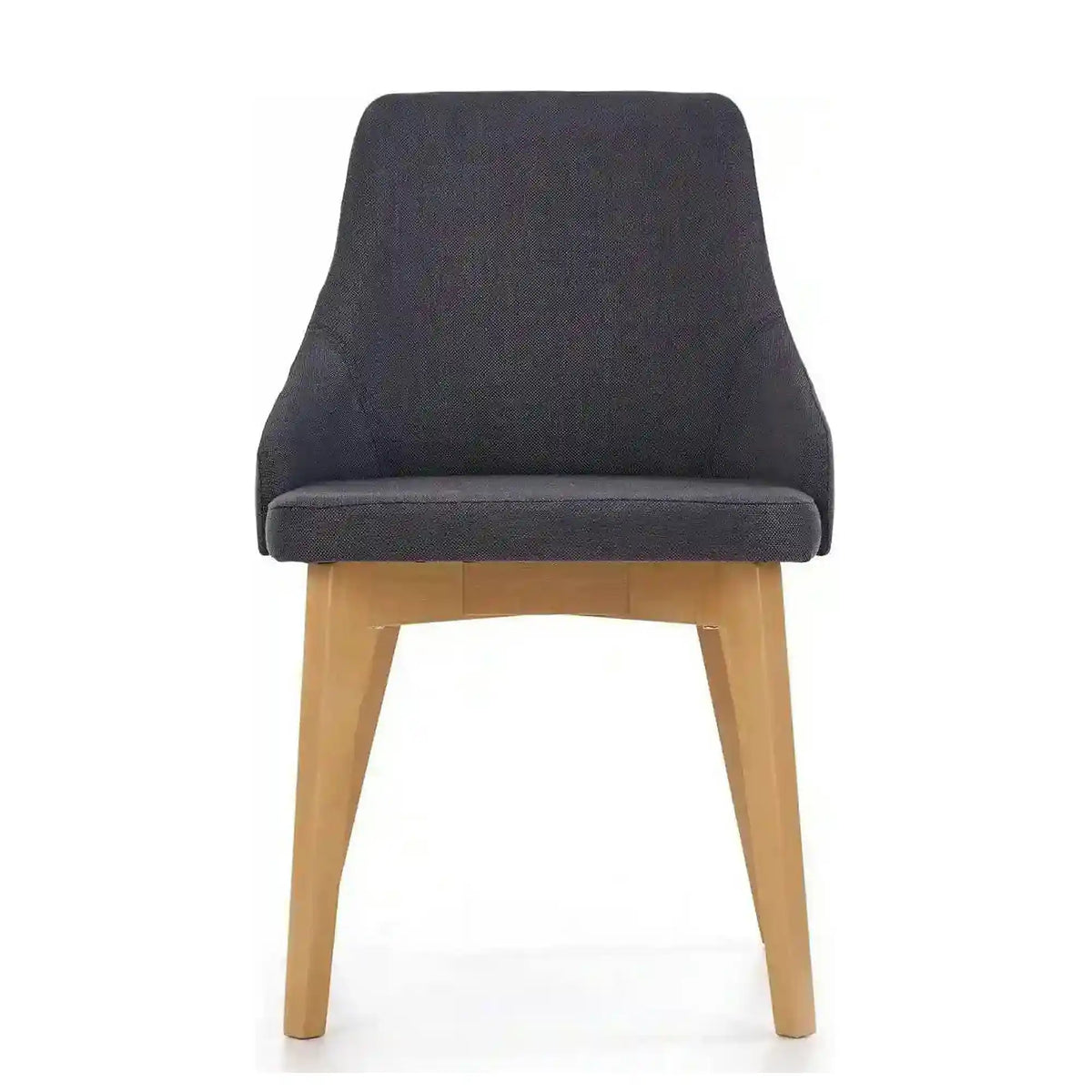 Scaun TOLEDO, gri inchis/stejar miere, stofa clasica, 55x51x82 cm