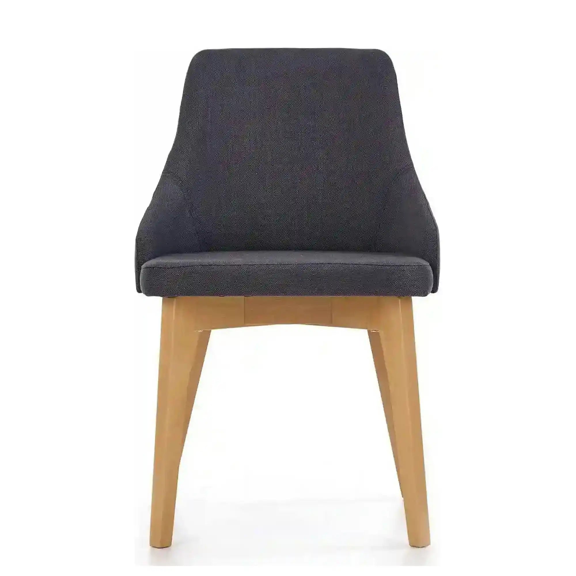 Scaun TOLEDO, gri inchis/stejar miere, stofa clasica, 55x51x82 cm
