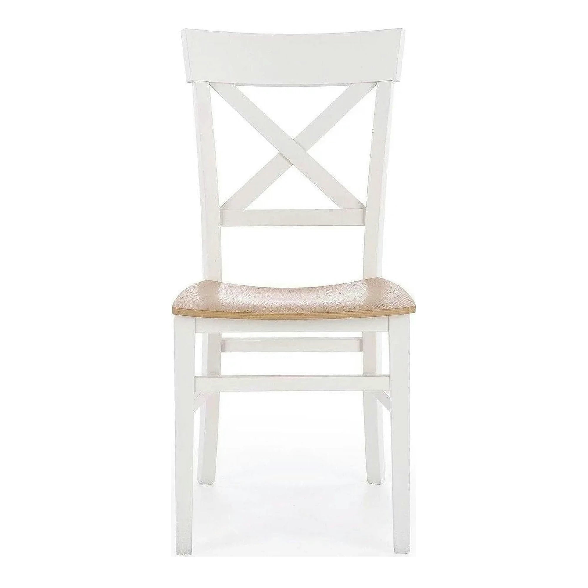 Scaun Tutti, stejar/alb, lemn de fag, 44X56X90 CM