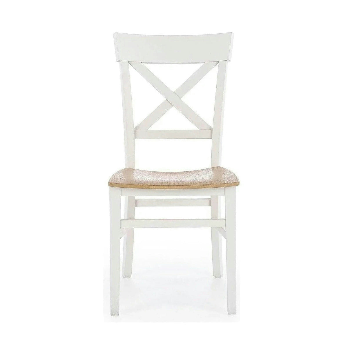 Scaun Tutti, stejar/alb, lemn de fag, 44X56X90 CM