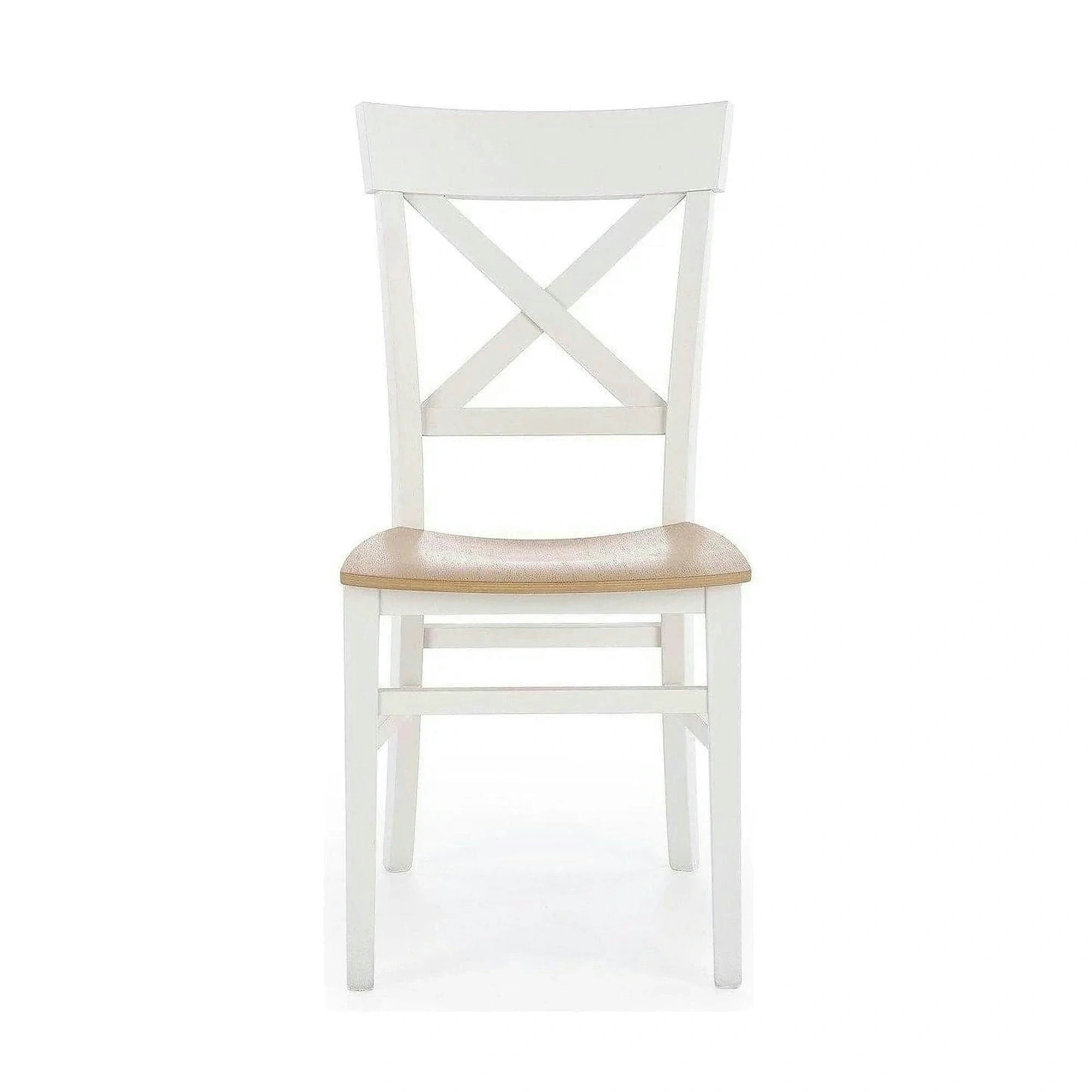 Scaun Tutti, stejar/alb, lemn de fag, 44X56X90 CM
