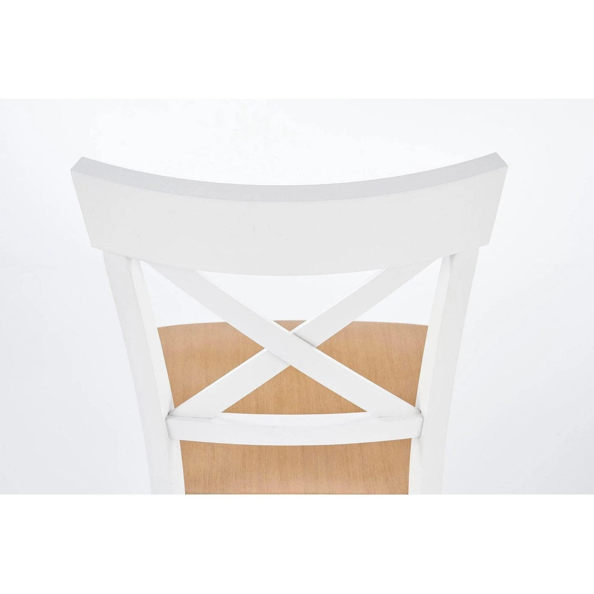 Scaun Tutti, stejar/alb, lemn de fag, 44X56X90 CM