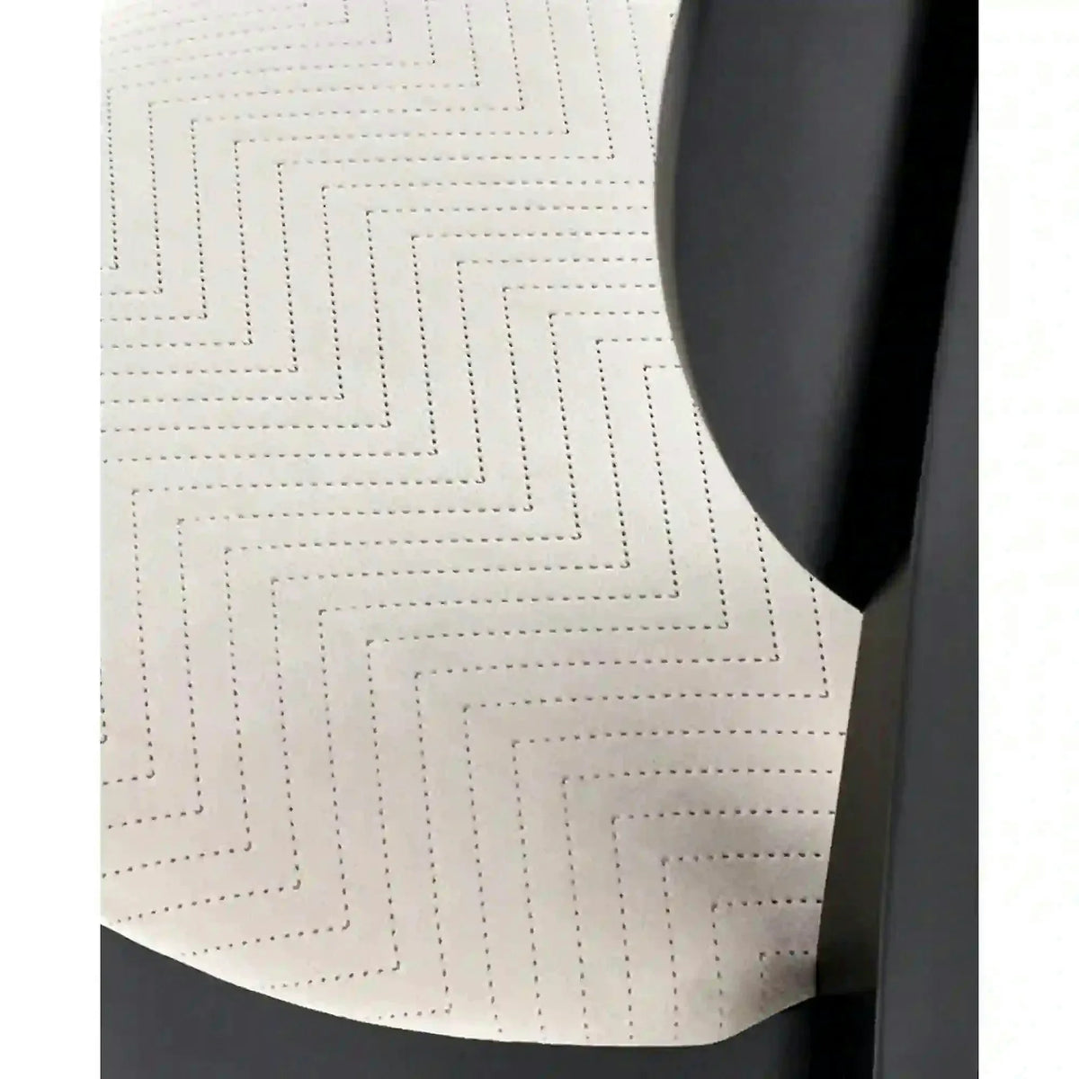 Scaun VELO, bej/negru, stofa catifelata/lemn, 44x53x96 cm
