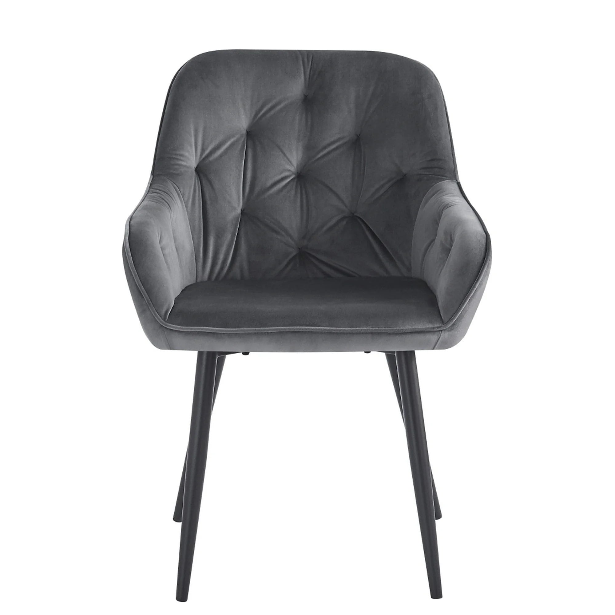 Scaun VERIO, stofa catifelata gri - Bluvel 14, 59x62x81 cm