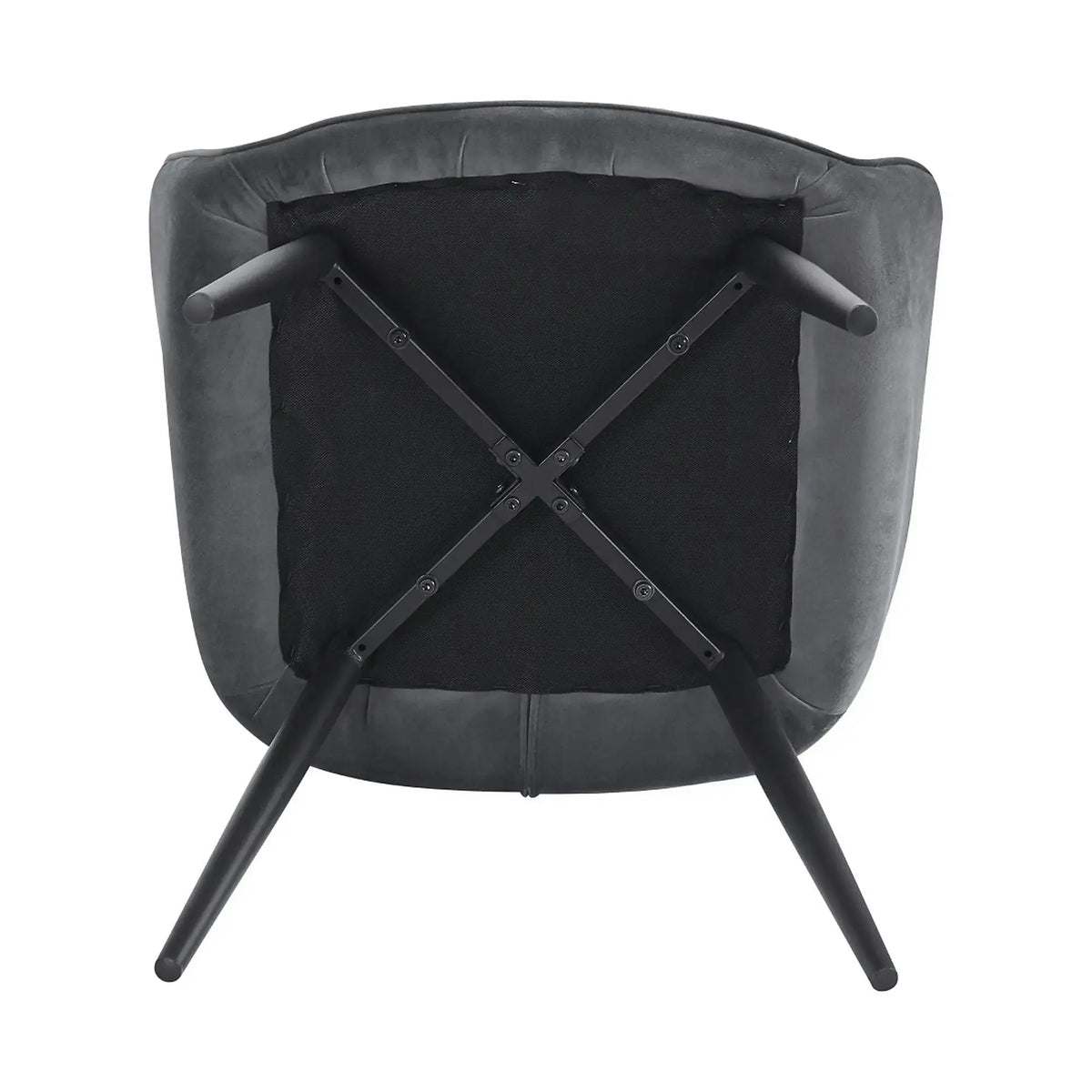 Scaun VERIO, stofa catifelata gri - Bluvel 14, 59x62x81 cm