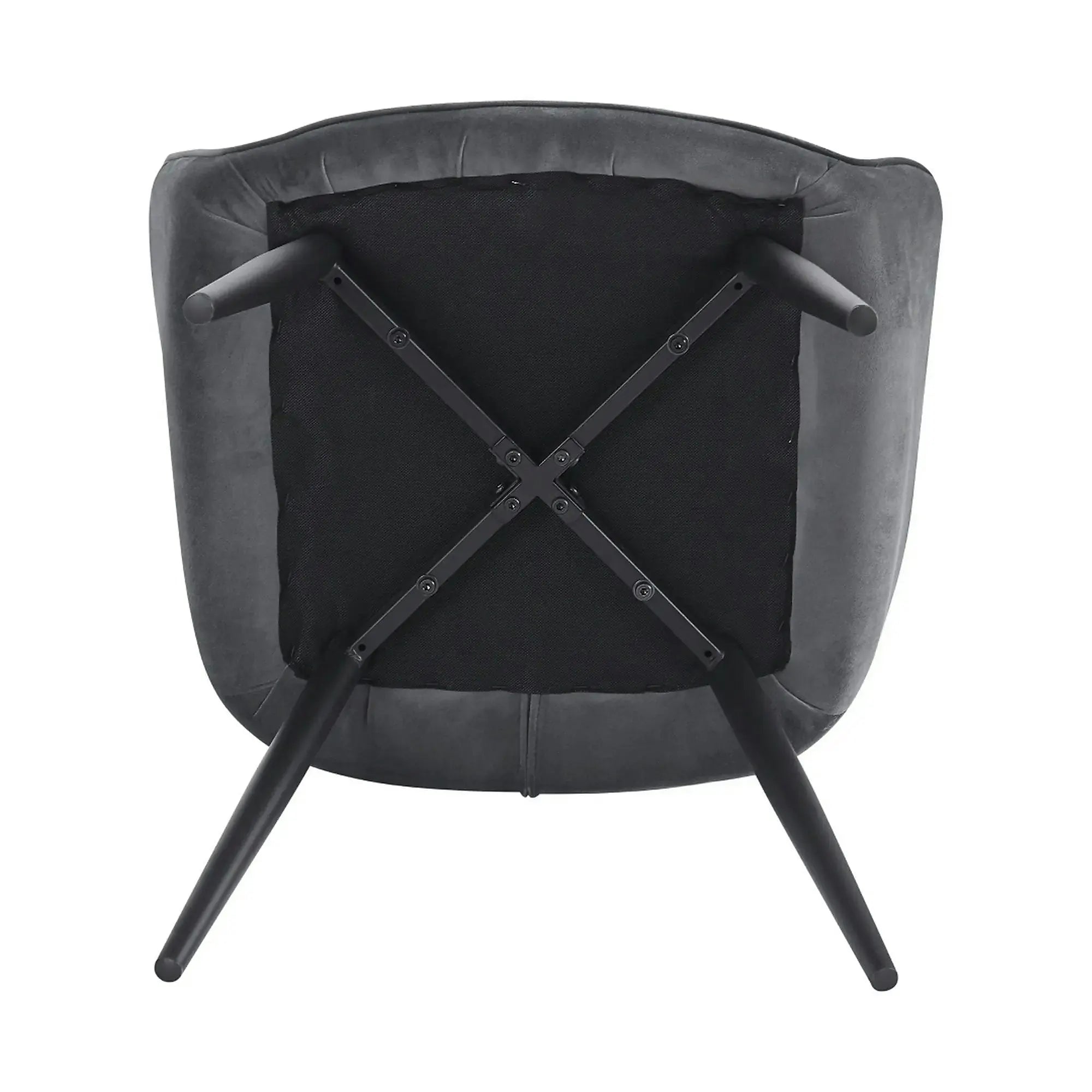 Scaun VERIO, stofa catifelata gri - Bluvel 14, 59x62x81 cm