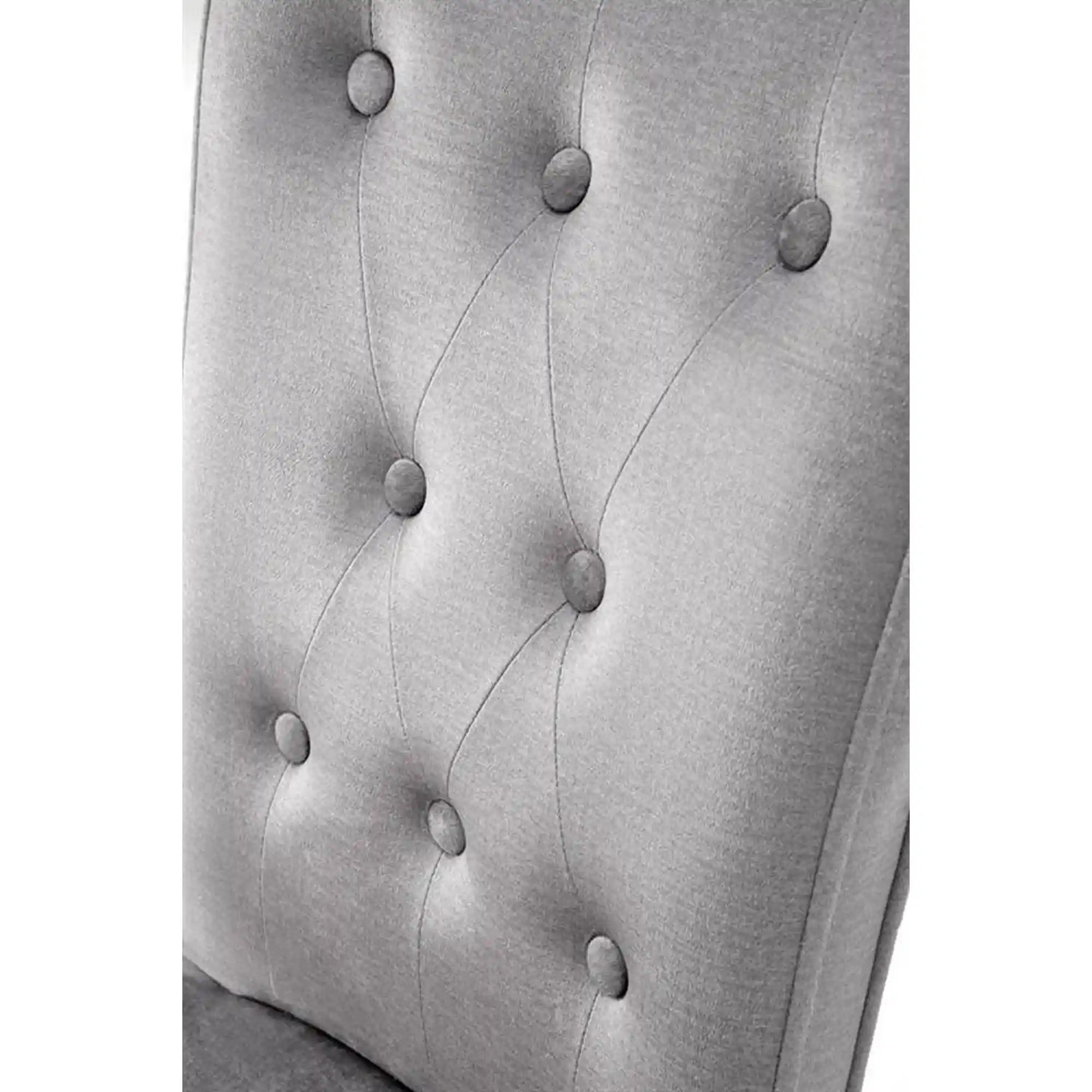 Scaun VERMONT, gri/stejar, stofa catifelata/lemn, 48x69x98 cm