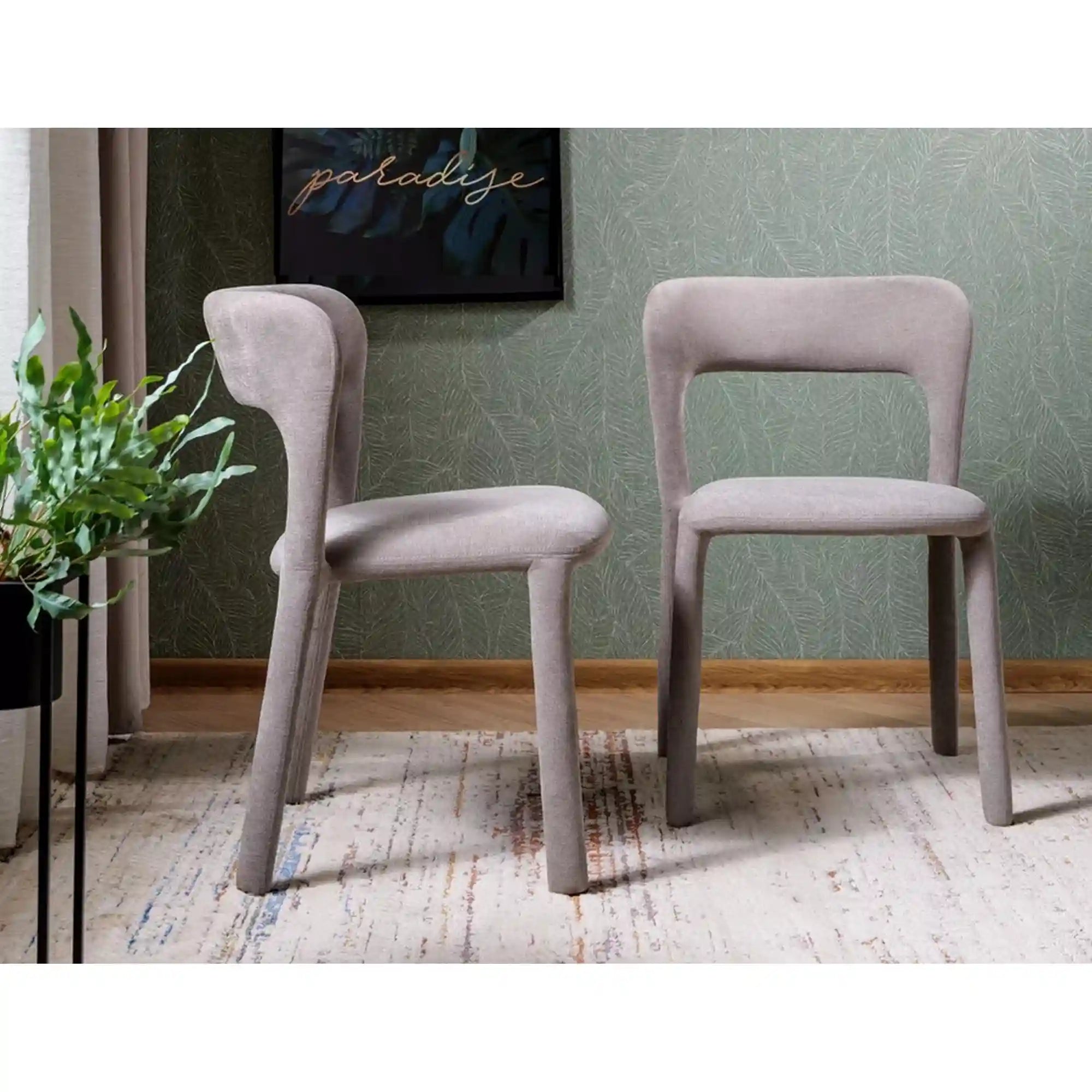 Scaun VICO, gri deschis - Wind 84, stofa clasica, 49x56x77 cm