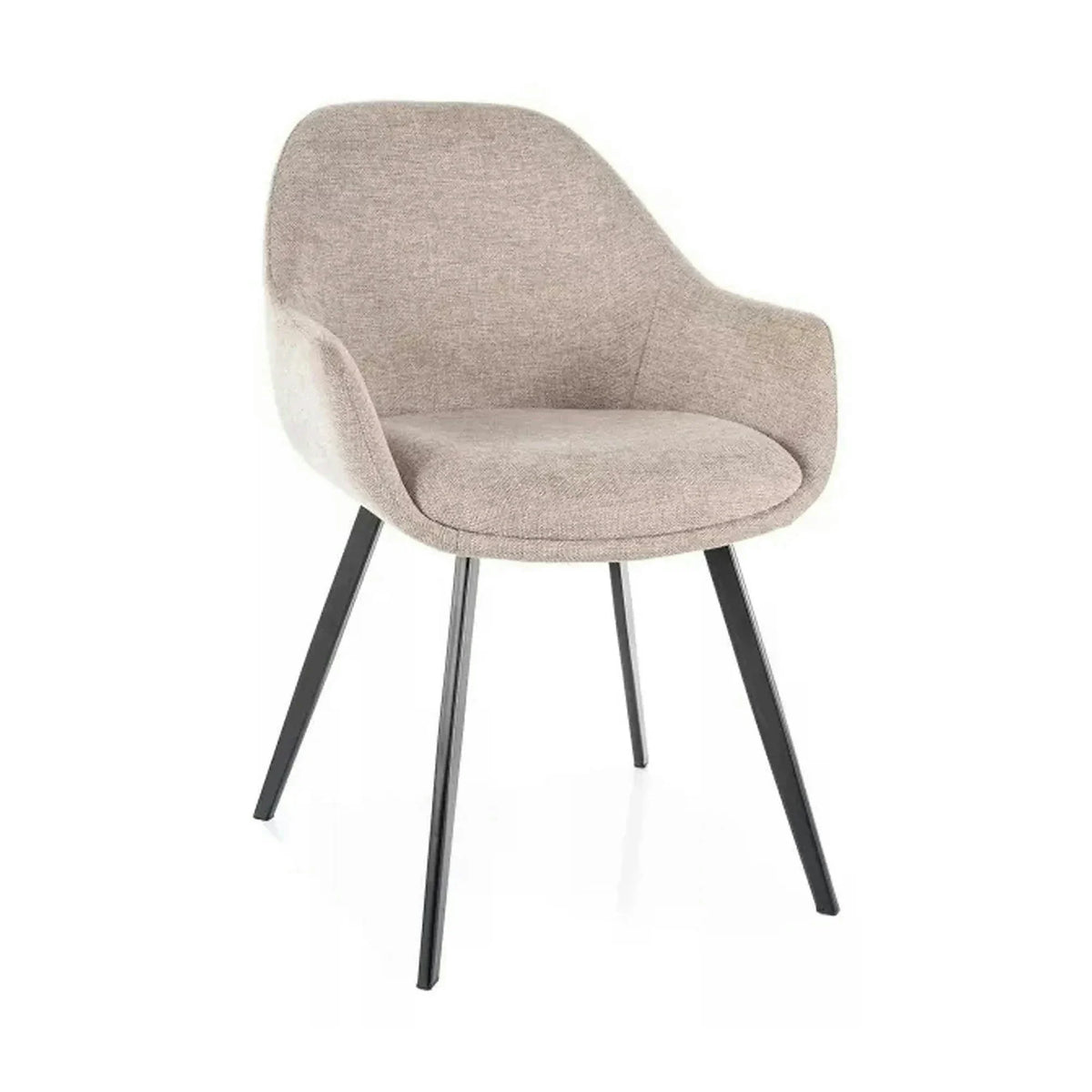 Scaun VINTO, bej - Brego 34, stofa clasica/metal, 57x45x85 cm