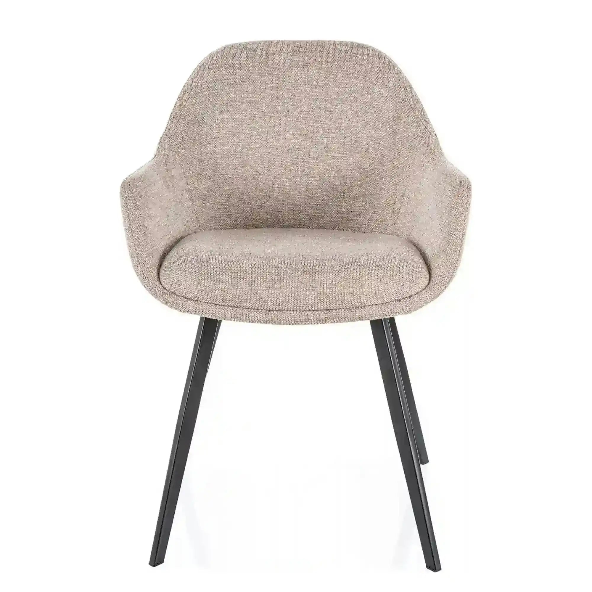 Scaun VINTO, bej - Brego 34, stofa clasica/metal, 57x45x85 cm