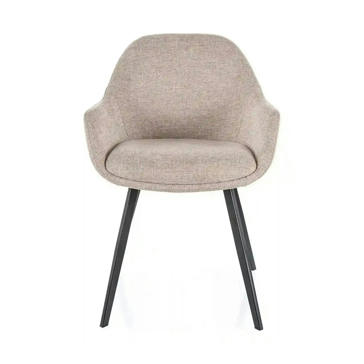 Scaun VINTO, bej - Brego 34, stofa clasica/metal, 57x45x85 cm