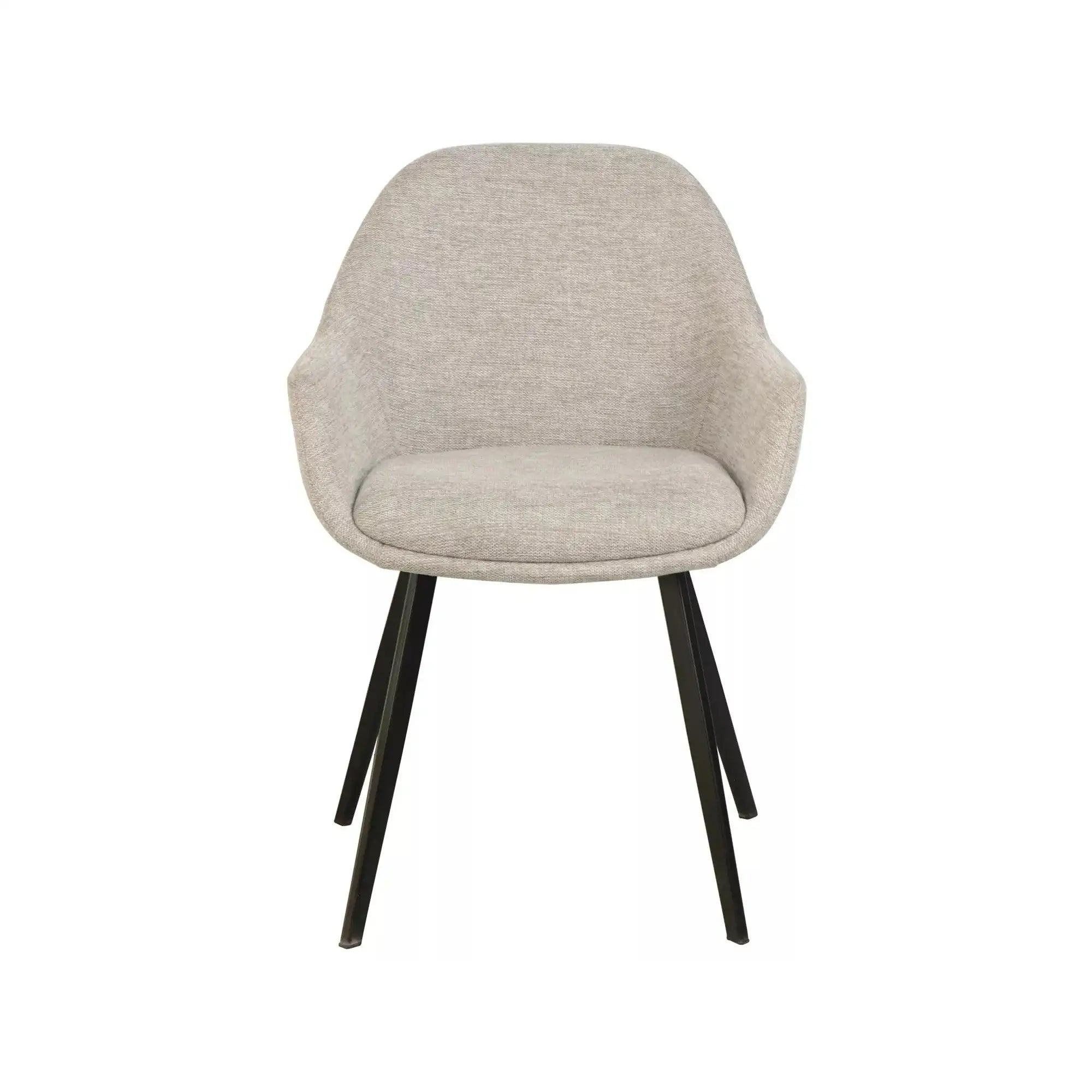 Scaun VINTO, bej deschis - Brego 31, stofa clasica/metal, 57x45x85 cm