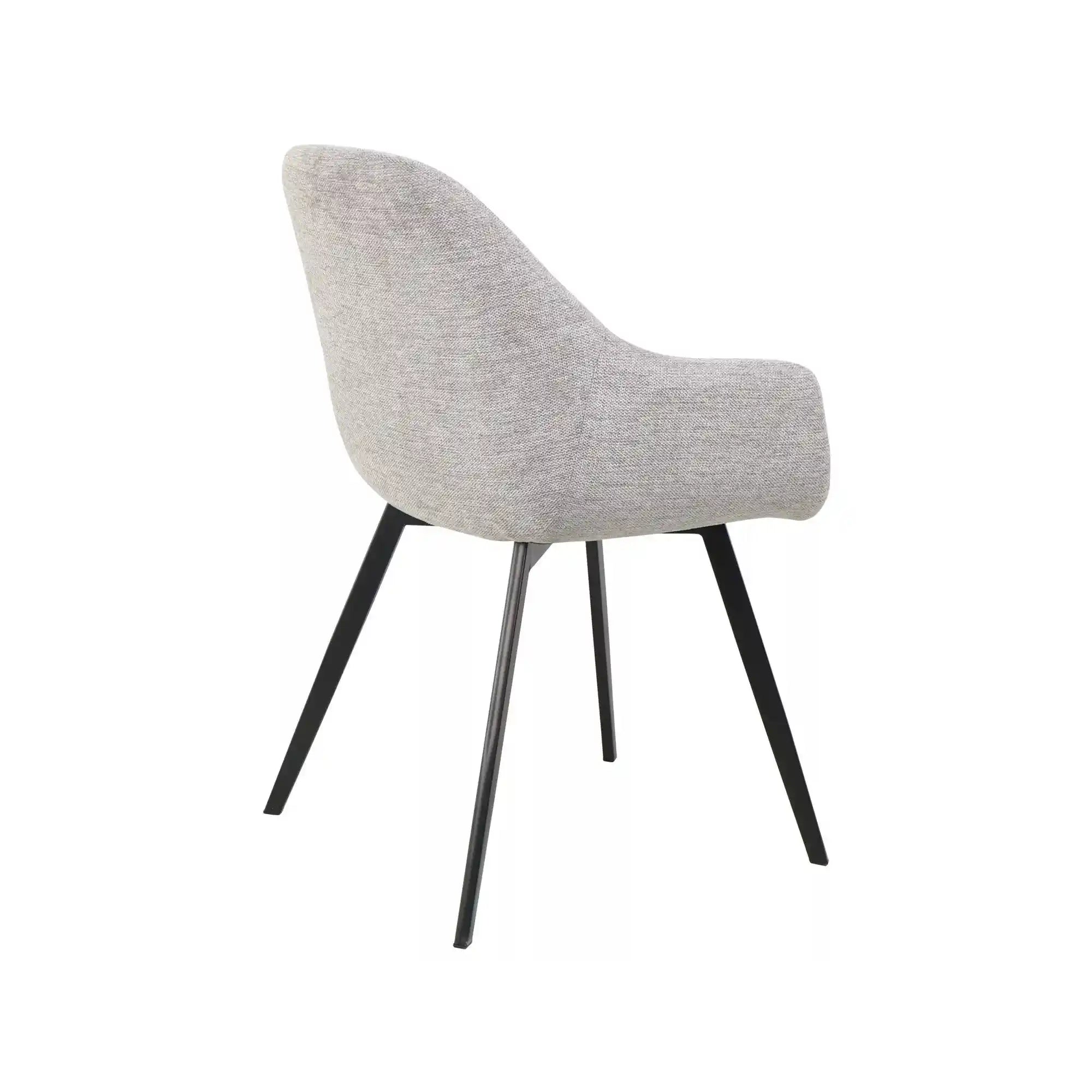 Scaun VINTO, gri deschis - Brego 07, stofa clasica/metal, 57x45x85 cm