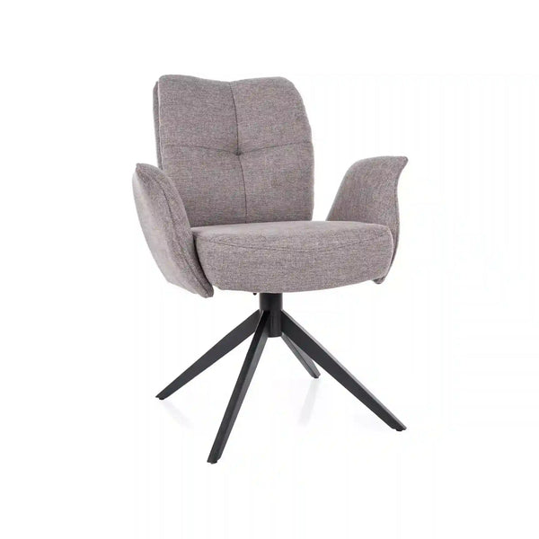 Scaun WING, gri - Brego 07, stofa clasica/metal, 66x65x90 cm