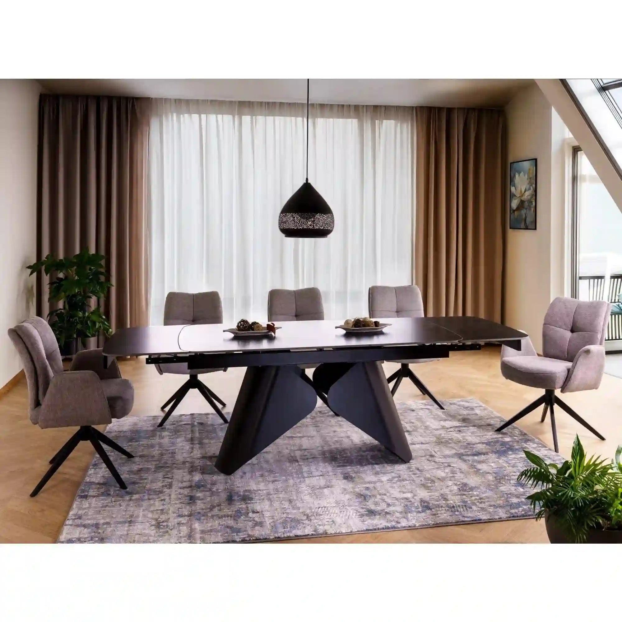 Scaun WING, gri - Brego 07, stofa clasica/metal, 66x65x90 cm