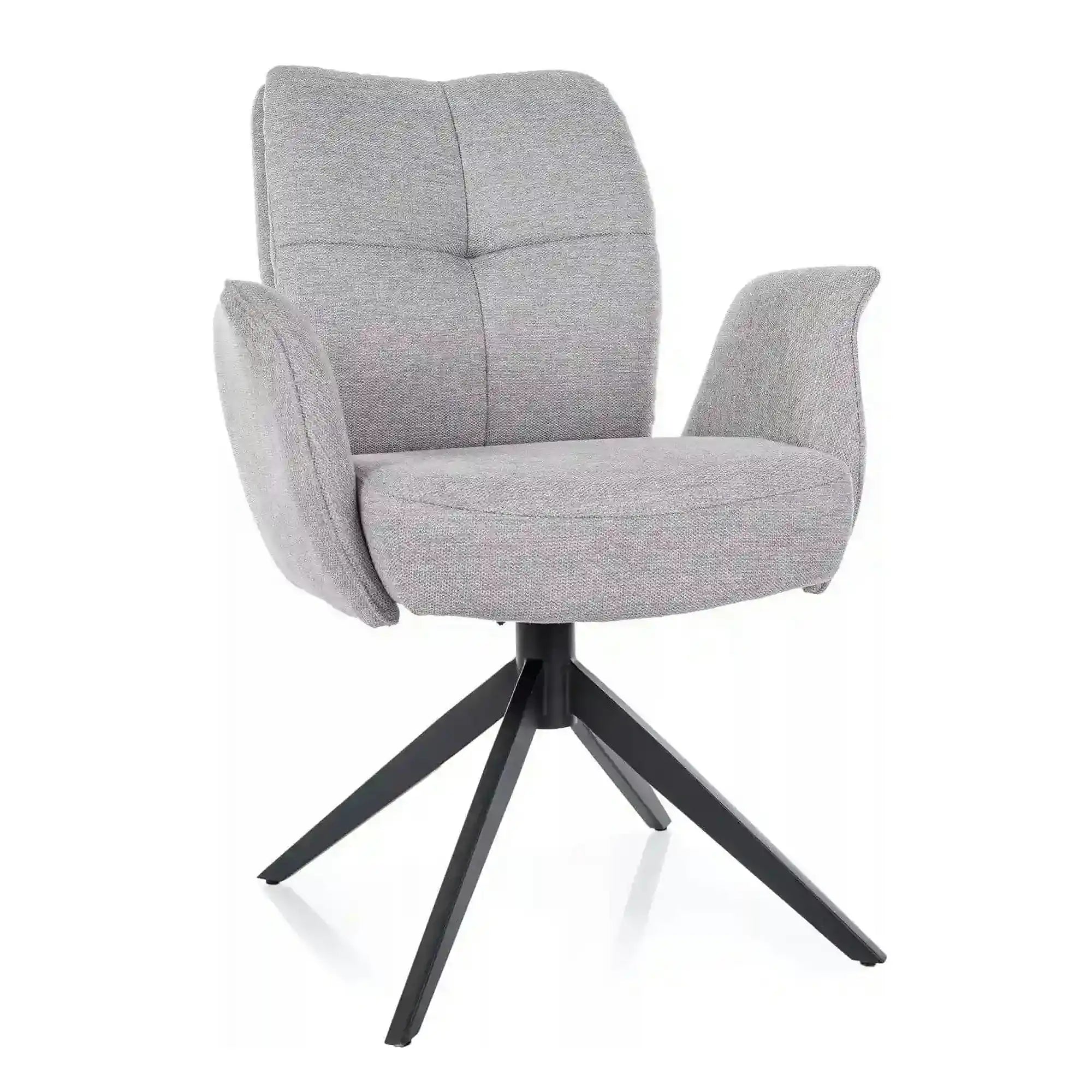 Scaun WING, gri deschis - Brego 02, stofa clasica/metal, 66x65x90 cm