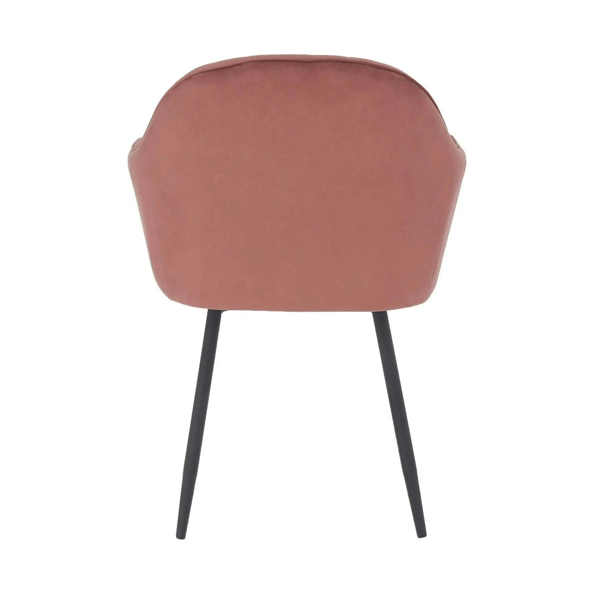 Scaun ZIRKON, roz/negru, stofa catifelata/metal, 56x55x82 cm