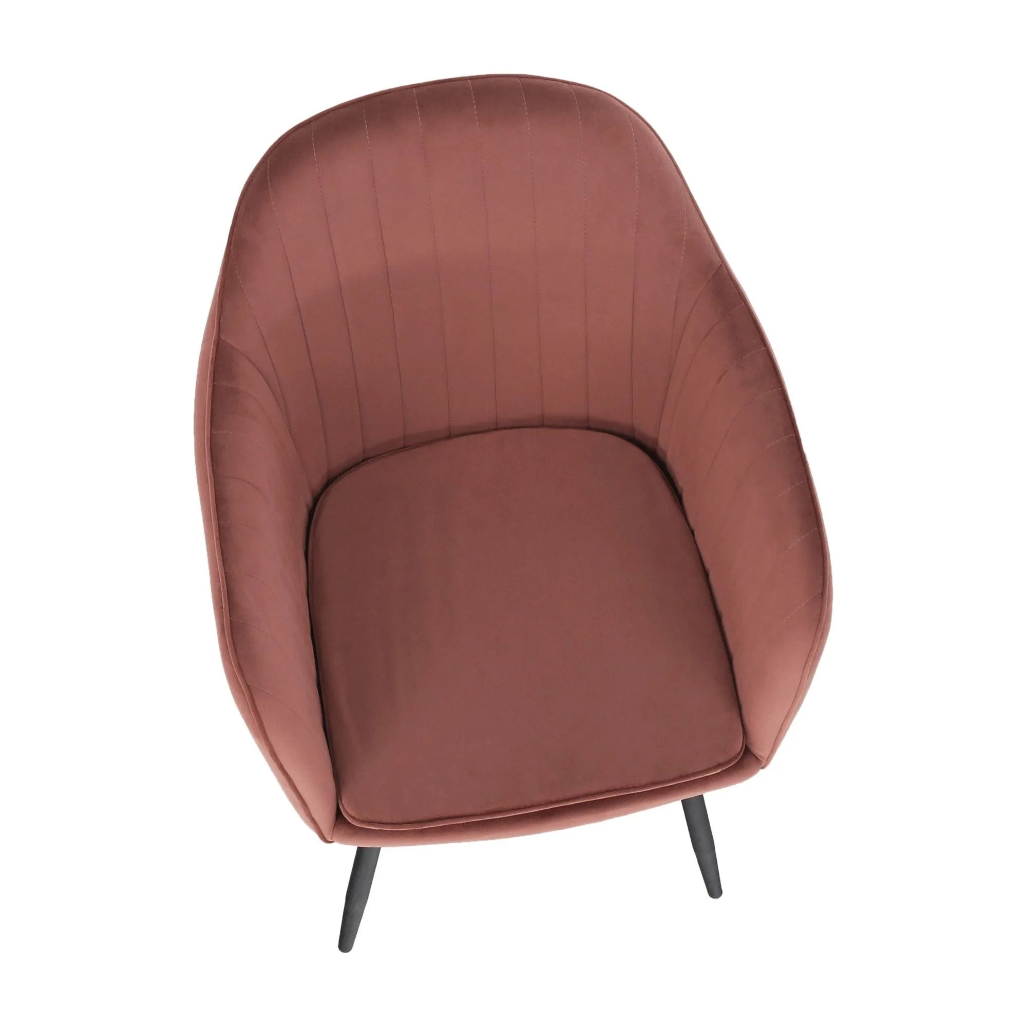 Scaun ZIRKON, roz/negru, stofa catifelata/metal, 56x55x82 cm