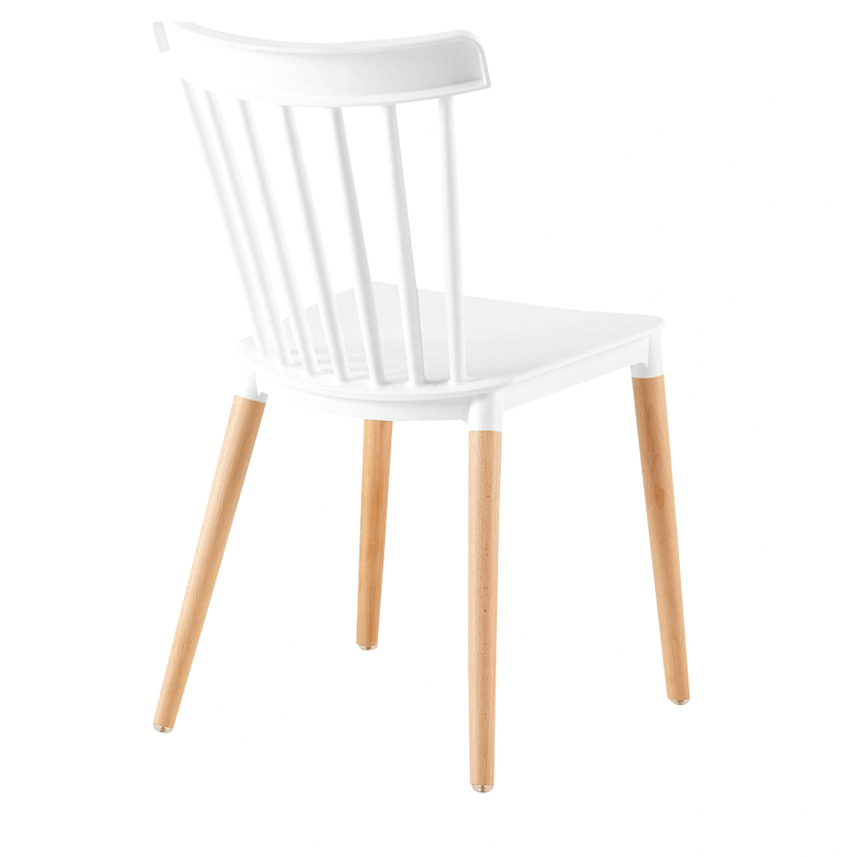 Scaun ZOSIMA, alb/fag, plastic/lemn de fag, 54x44x83 cm