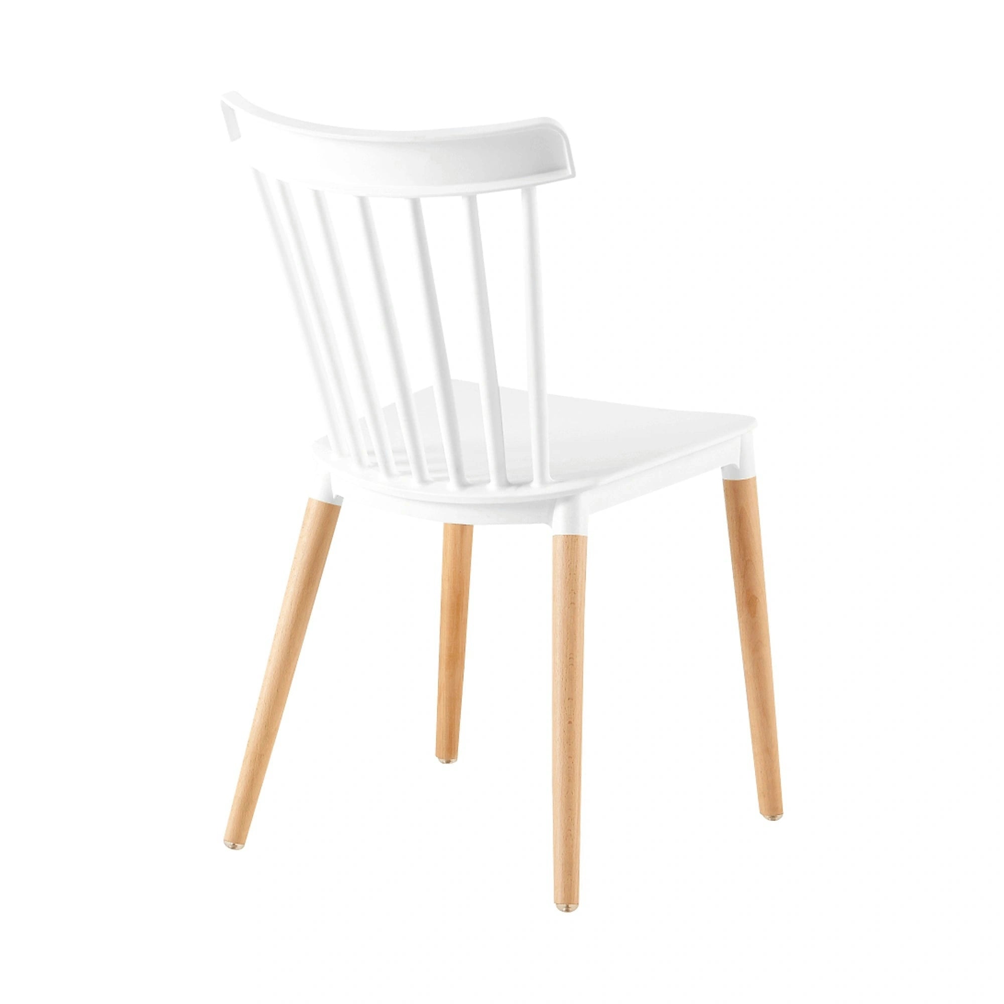 Scaun ZOSIMA, alb/fag, plastic/lemn de fag, 54x44x83 cm