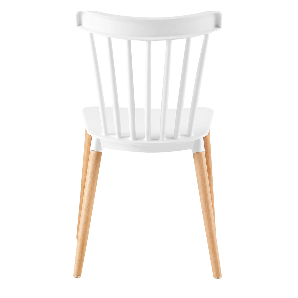 Scaun ZOSIMA, alb/fag, plastic/lemn de fag, 54x44x83 cm