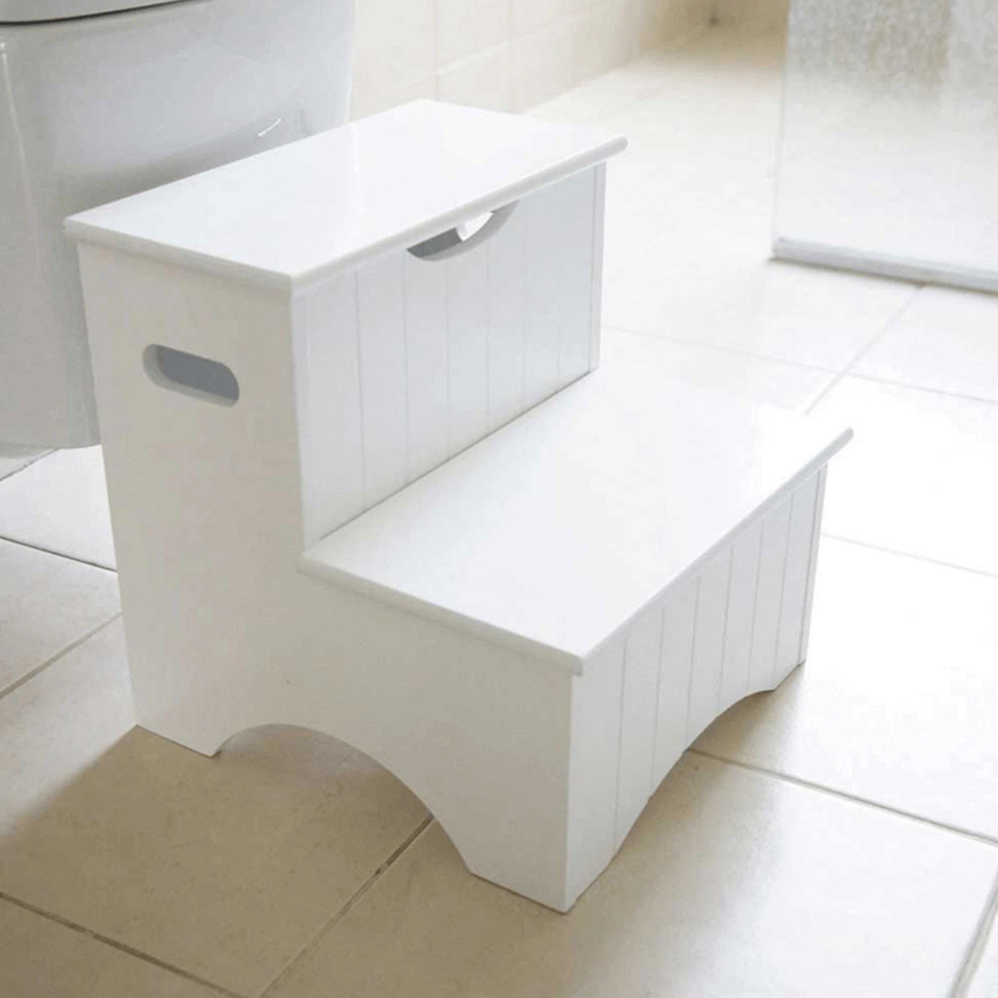 Scara copii HURLEY, alb, 33x34x36 cm