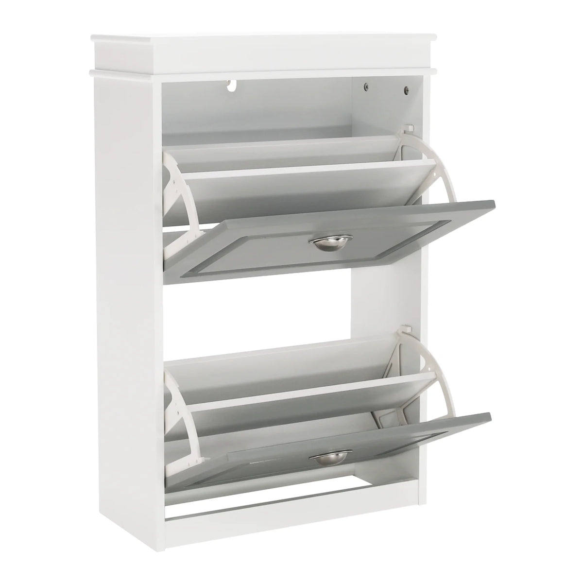 Pantofar SEBER TIP 1, gri/alb, PAL, 54x24x83 cm