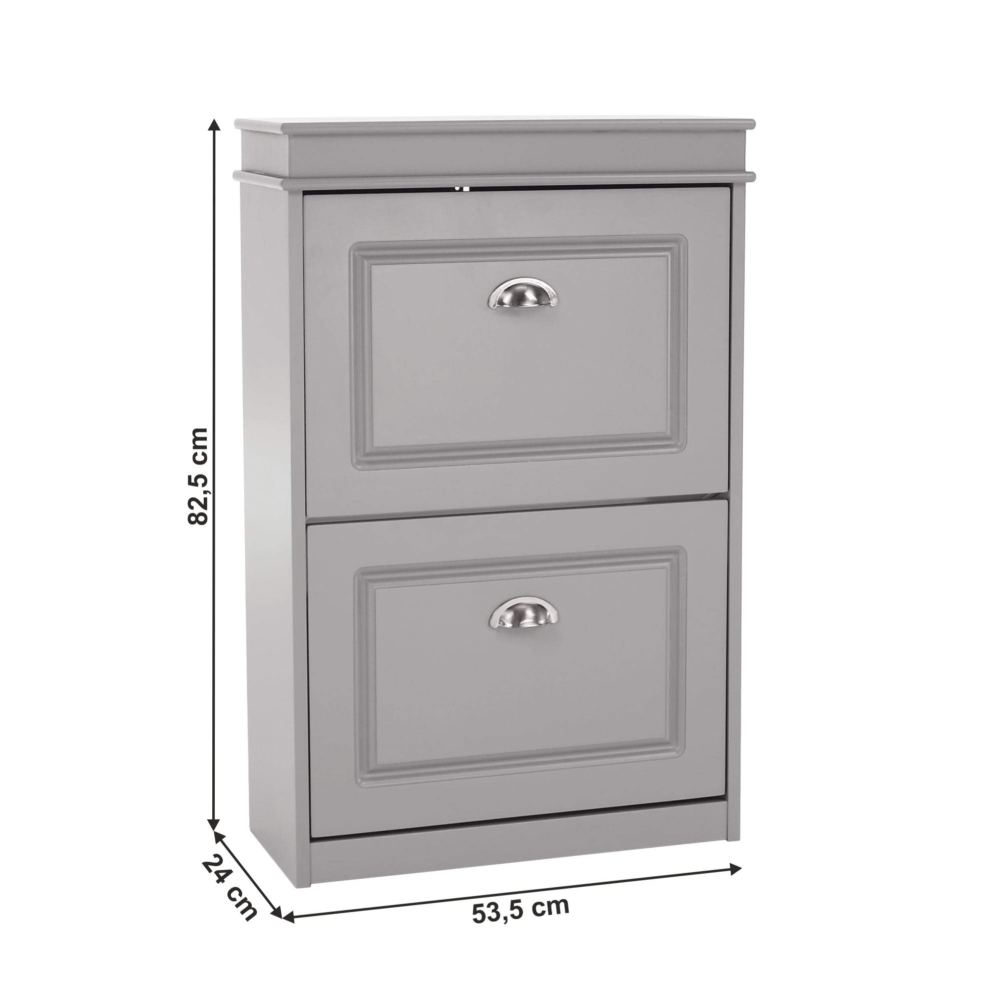Pantofar SEBER TYP 1, gri, PAL/MDF, 54x24x83 cm