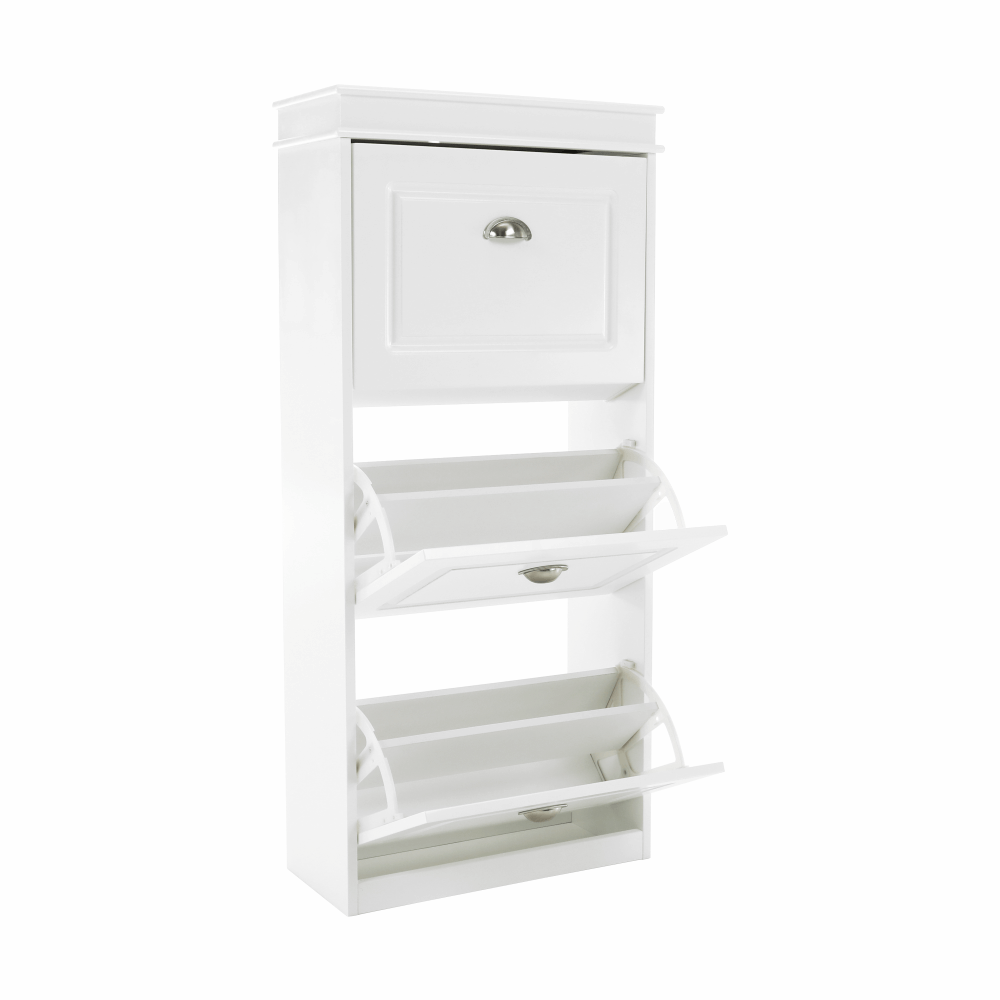 Pantofar SEBER TYP 2, alb, PAL, 54x24x117 cm