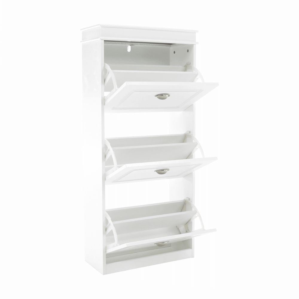 Pantofar SEBER TYP 2, alb, PAL, 54x24x117 cm