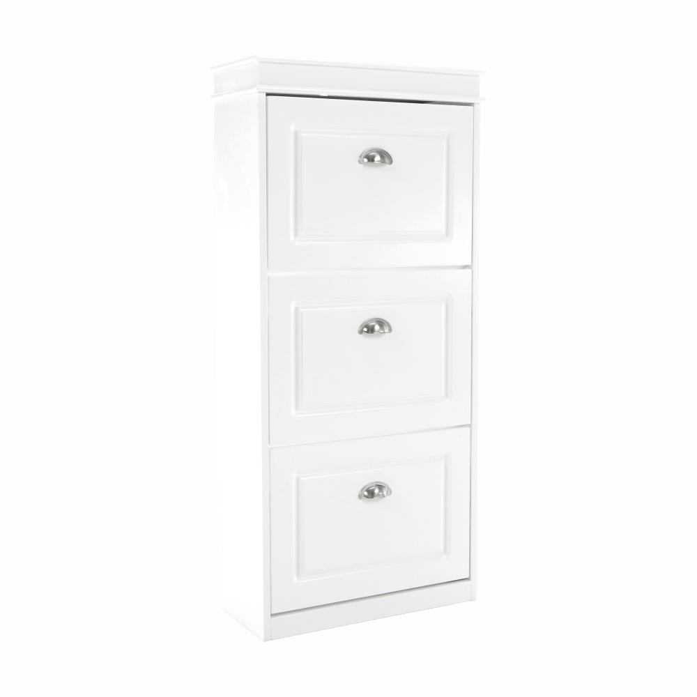 Pantofar SEBER TYP 2, alb, PAL, 54x24x117 cm