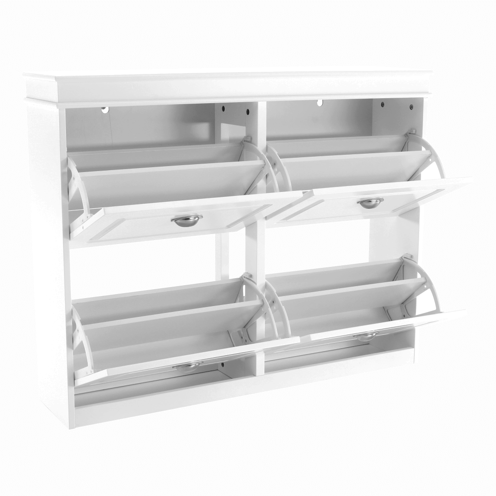 Pantofar SEBER TYP 5, alb, PAL, 105x24x82.5 cm