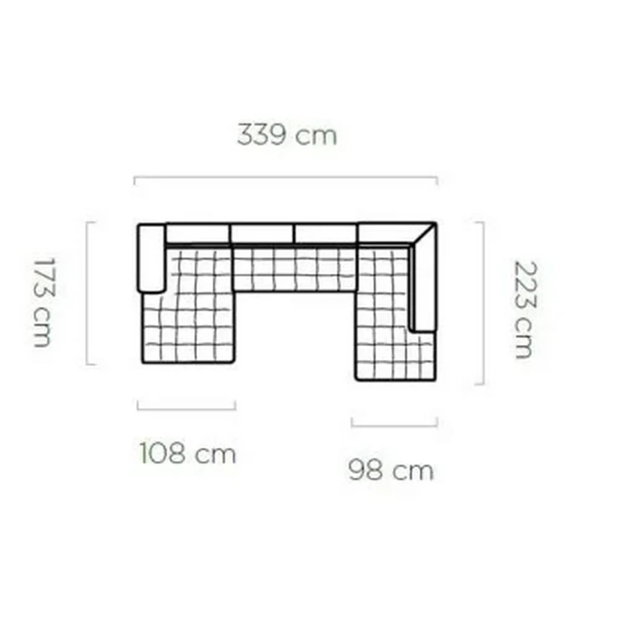 Coltar extensibil SELVA XL, personalizabil materiale gama Oferta Avantaj, cu lada depozitare si tetiere reglabile, 339x223x95 cm