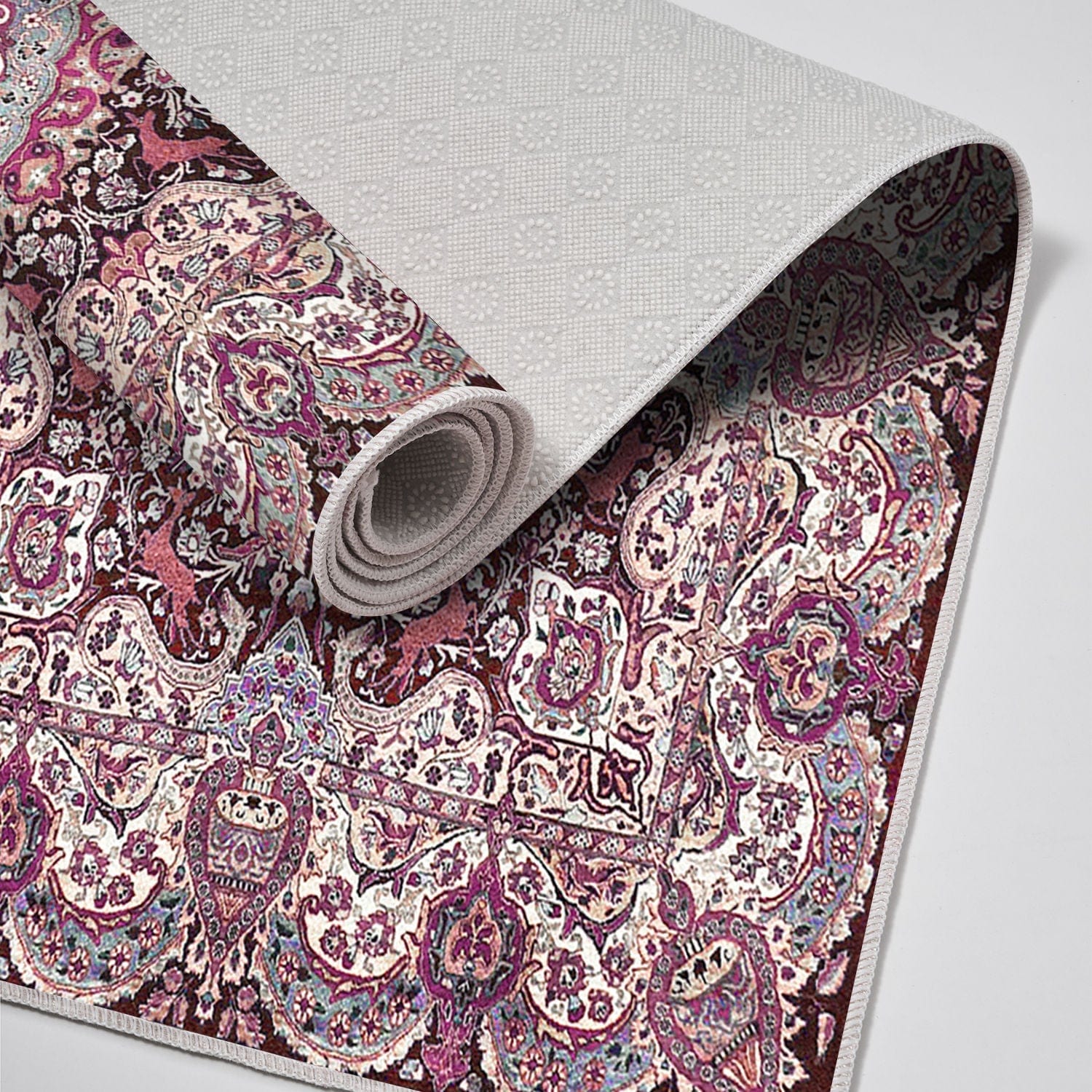 Set 2 covorase baie KT436 V2, forma dreptunghiulara, poliester, multicolor