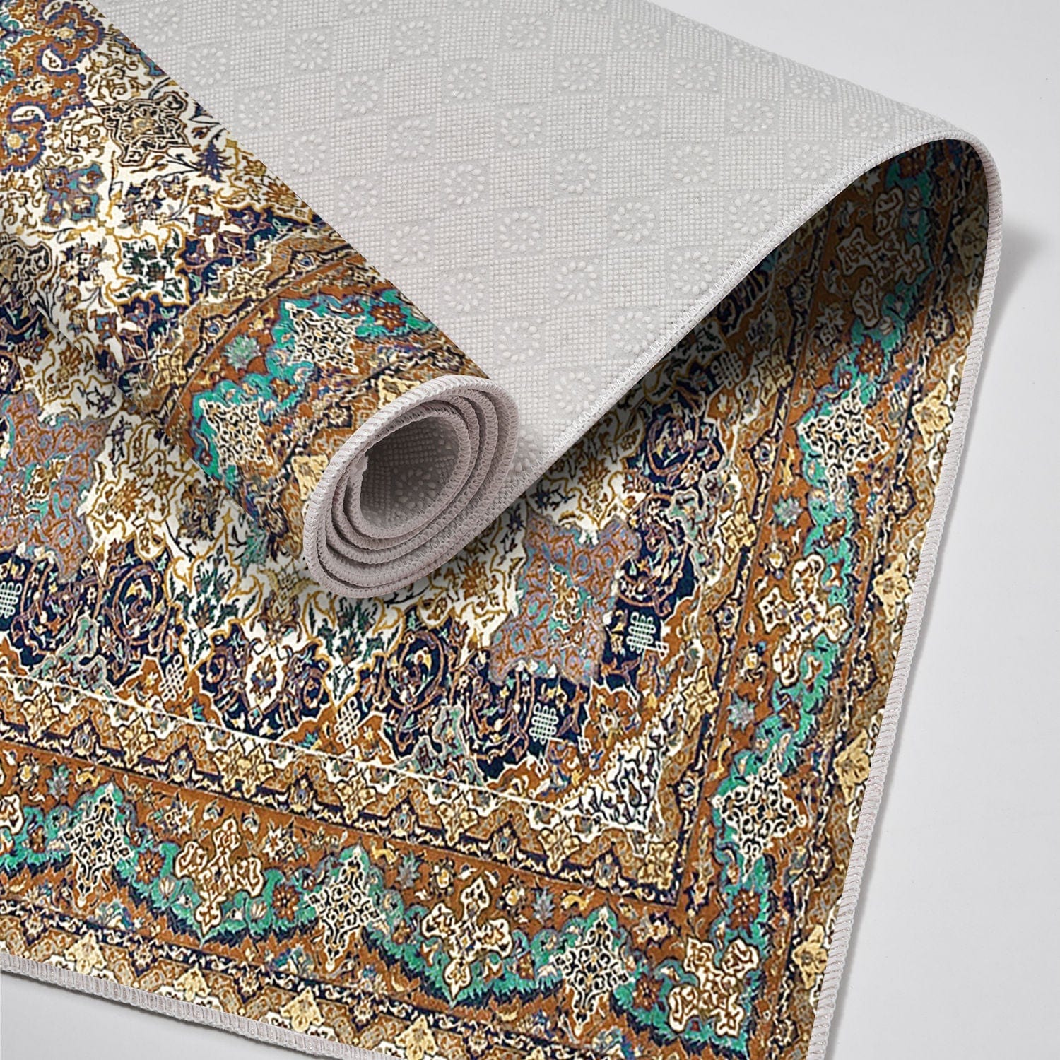 Set 2 covorase baie KT440 V2, forma dreptunghiulara, poliester, multicolor