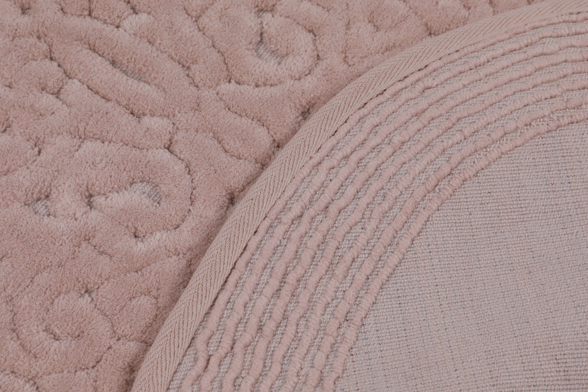 Set 2 covorase baie PIANTE, forma ovala, bumbac, roz