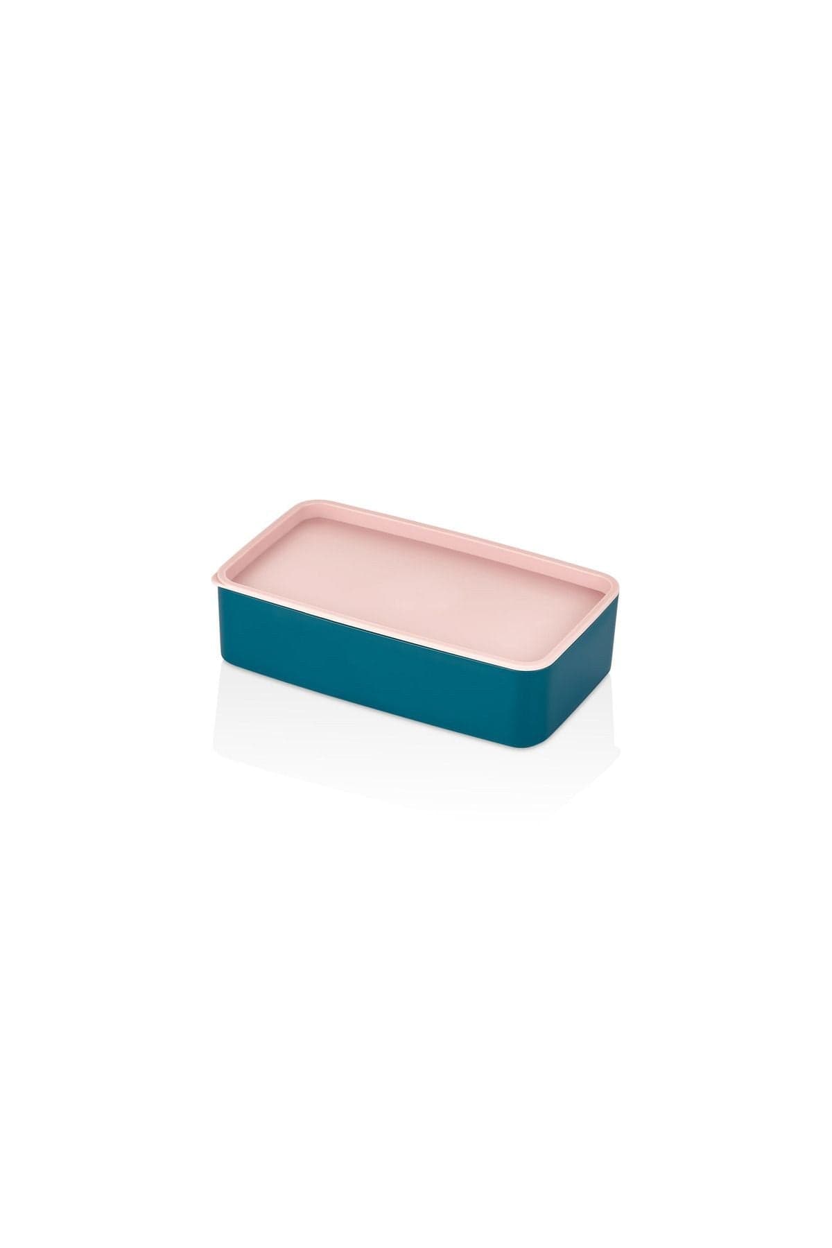 Set 2 cutii pranz EM-1003-P, albastru/galben, plastic, 19x11x5 cm